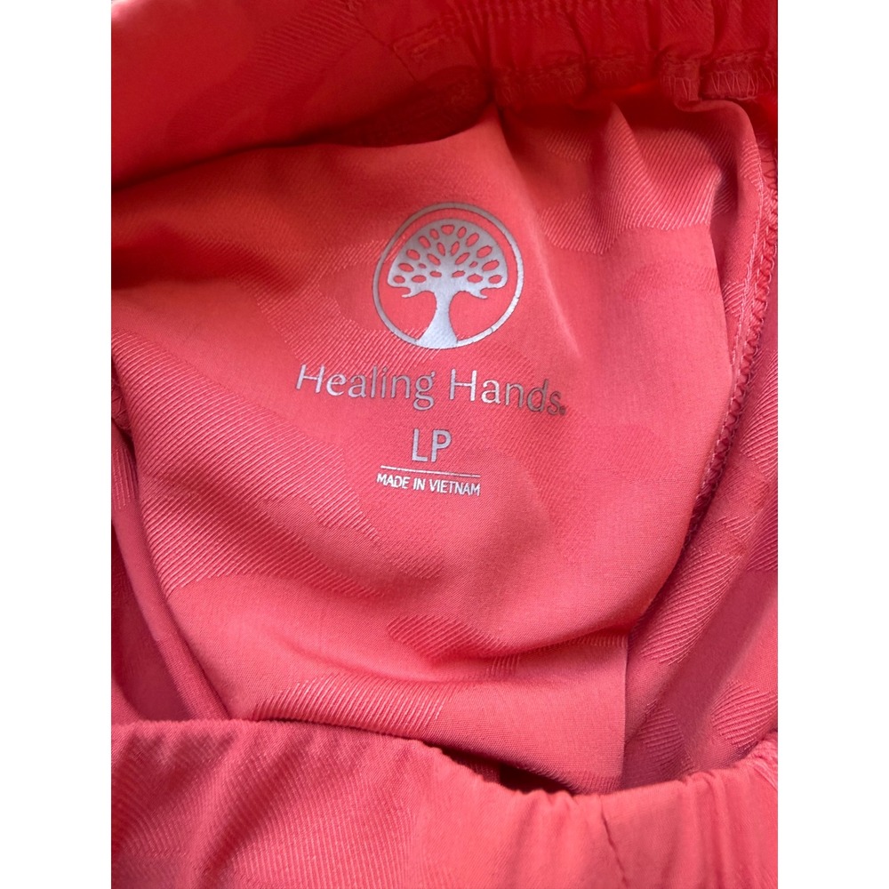 Healing Hands Purple Label Tate jogger scrub pants LP French rose camo nurse dr - Picture 4 of 7